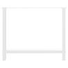 Pieds de table à manger Blanc 2 pièces 90 x (72-73) cm Acier 