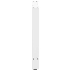 Pieds de table à manger Blanc 2 pièces 90 x (72-73) cm Acier 