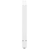 Pieds de table à manger Blanc 2 pièces 90 x (72-73) cm Acier 