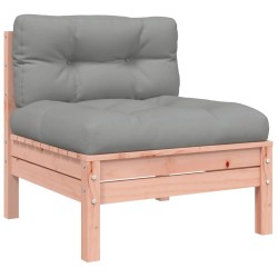 Salon de jardin 5 pcs et coussins bois massif sapin de douglas 