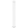 Pieds de table à manger en forme de V, 2 pièces, blanc, 70 x (72-73,3) cm, acier 
