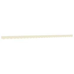 Tissu de remplacement de cantonnière d’auvent rayure crème 6 m 