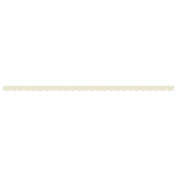 Tissu de remplacement de cantonnière d’auvent rayure crème 6 m 