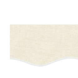Tissu de remplacement de cantonnière d’auvent rayure crème 6 m 