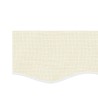 Tissu de remplacement de cantonnière d’auvent rayure crème 6 m 