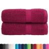 Serviettes de visage de qualité sup. SOLUND 2 pcs bordeaux 