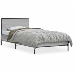 Cadre de lit sans matelas sonoma gris 90x190 cm 