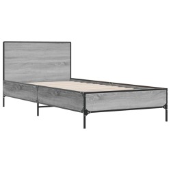 Cadre de lit sans matelas sonoma gris 90x190 cm 