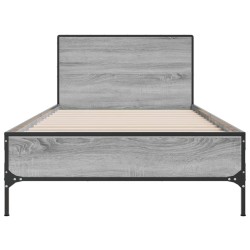 Cadre de lit sans matelas sonoma gris 90x190 cm 
