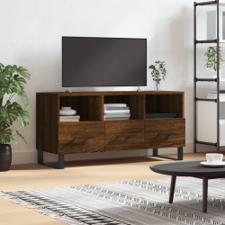 Meuble TV chêne marron 102x36x50 cm bois d'ingénierie 
