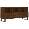 Meuble TV chêne marron 102x36x50 cm bois d'ingénierie 