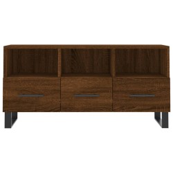 Meuble TV chêne marron 102x36x50 cm bois d'ingénierie 