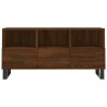 Meuble TV chêne marron 102x36x50 cm bois d'ingénierie 