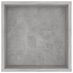 Meuble TV mural Gris béton 102x35x35 cm Bois d’ingénierie 