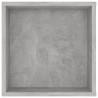 Meuble TV mural Gris béton 102x35x35 cm Bois d’ingénierie 