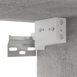 Meuble TV mural Gris béton 102x35x35 cm Bois d’ingénierie 