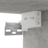 Meuble TV mural Gris béton 102x35x35 cm Bois d’ingénierie 