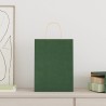 Sacs en papier 50 pcs avec poignées vert 26x12x35 cm 