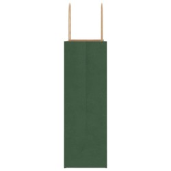 Sacs en papier 50 pcs avec poignées vert 26x12x35 cm 