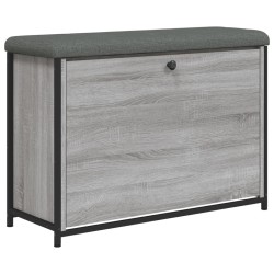Banc à chaussures tiroir rabattable chêne sonoma 82x32x56 cm 