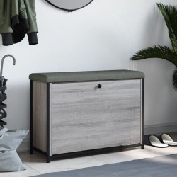 Banc à chaussures tiroir rabattable chêne sonoma 82x32x56 cm 