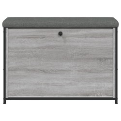 Banc à chaussures tiroir rabattable chêne sonoma 82x32x56 cm 