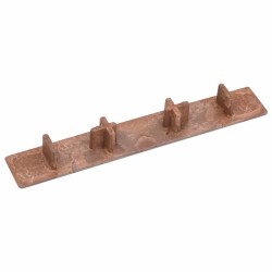 Embouts de terrasse 10 pcs Marron Plastique 