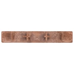 Embouts de terrasse 10 pcs Marron Plastique 