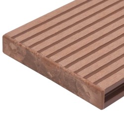 Embouts de terrasse 10 pcs Marron Plastique 