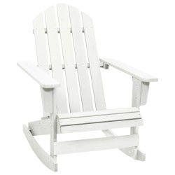 Chaise à bascule de jardin Bois Blanc 