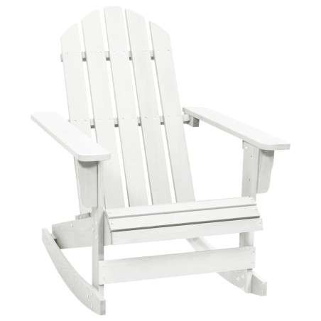 Chaise à bascule de jardin Bois Blanc 
