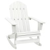 Chaise à bascule de jardin Bois Blanc 