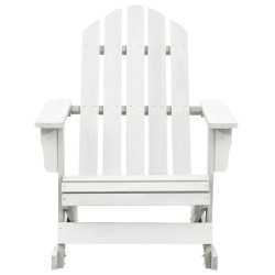 Chaise à bascule de jardin Bois Blanc 