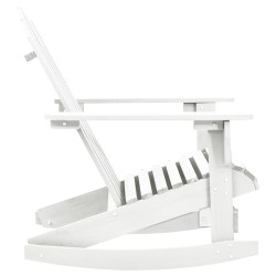 Chaise à bascule de jardin Bois Blanc 