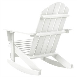 Chaise à bascule de jardin Bois Blanc 