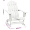 Chaise à bascule de jardin Bois Blanc 