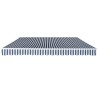 Auvent pliable manuel 400 cm Bleu/blanc 