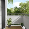 Écran de balcon gris clair 75x500 cm 100% polyester oxford 