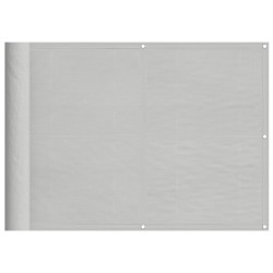 Écran de balcon gris clair 75x500 cm 100% polyester oxford 