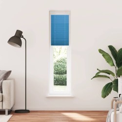 Store plissé bleu 50x200 cm largeur du tissu 49,4 cm polyester 