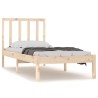 Cadre de lit sans matelas bois massif de pin 100x200 cm 