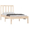 Cadre de lit sans matelas bois massif de pin 100x200 cm 