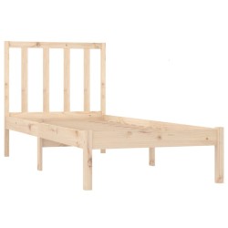 Cadre de lit sans matelas bois massif de pin 100x200 cm 