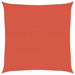 Voile d'ombrage 160 g/m² Terre cuite 7x7 m PEHD 