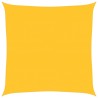 Voile d'ombrage 160 g/m² carré jaune 7x7 m PEHD 