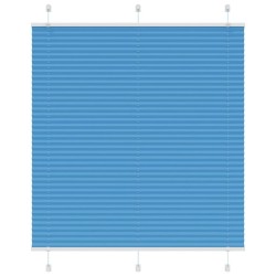 Store plissé bleu 115x100 cm largeur du tissu 114,4cm polyester 