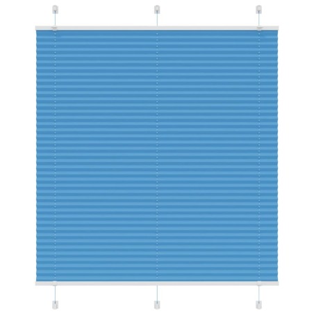 Store plissé bleu 115x100 cm largeur du tissu 114,4cm polyester 
