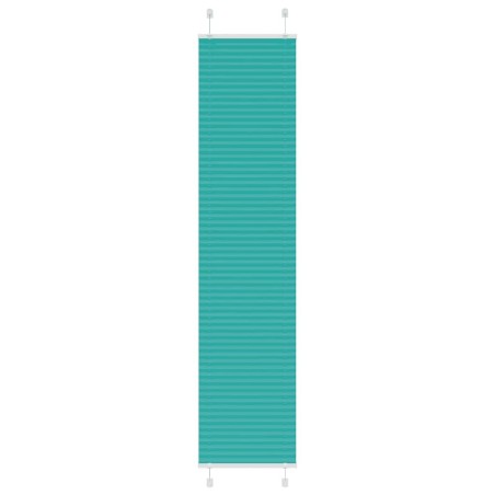 Store plissé vert pétrole 50x200 cm largeur du tissu 49,4 cm 