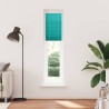 Store plissé vert pétrole 50x200 cm largeur du tissu 49,4 cm 