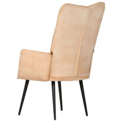 Chaise à oreilles Crème Toile 